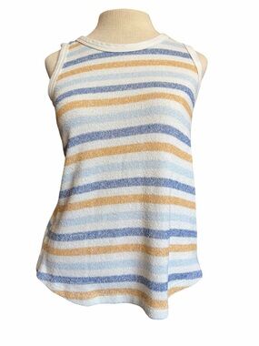 Staccato Striped Knit Tank Top